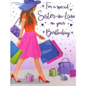 Sister-in-Law Birthday Card 80222