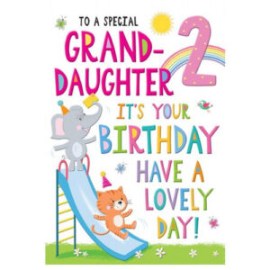 Granddaughter 2nd Birthday Card 80568