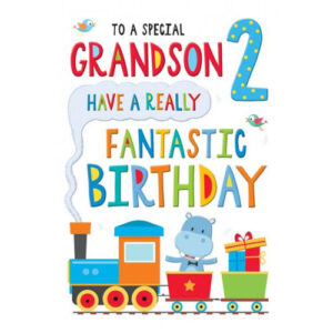 Grandson 2nd Birthday Card R574