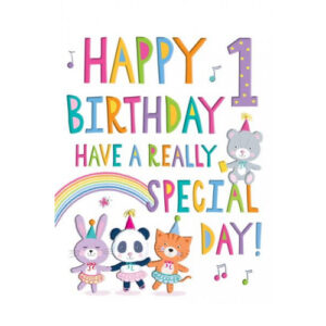 1st Birthday Card 80599