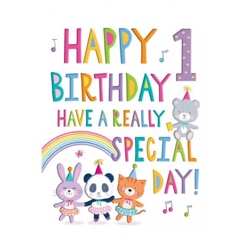 1st Birthday Card 80599