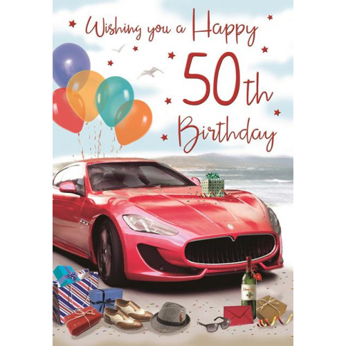 50th Birthday Card - 80080