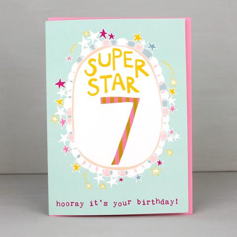 Molly Mae 7th Birthday Card TS07