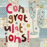 Blue Eyed Sun Congratulations Card A15