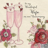 Blue Eyed Sun Wife Anniversary Card BD19