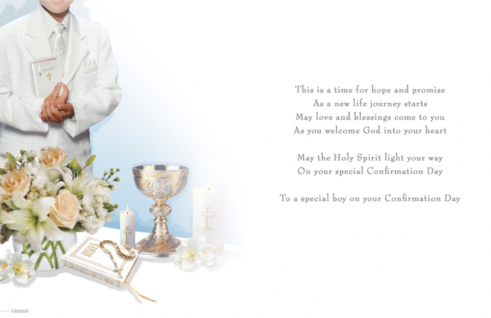 Male Confirmation Card 80266 - Image 2