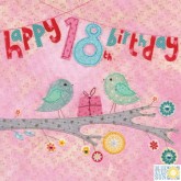 Blue Eyed Sun 18th Birthday Card E36