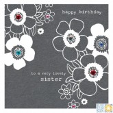 Blue Eyed Sun Sister Birthday Card FR30