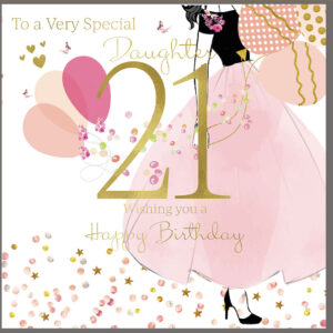 Rush Design Daughter 21st Birthday Card BL02