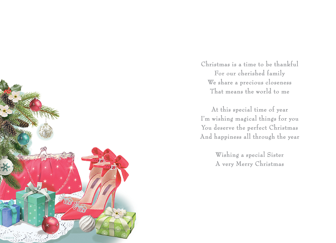 Sister Christmas Card - 85019 - Image 2