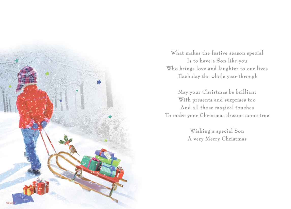 Son Christmas Card 85088 - Image 2