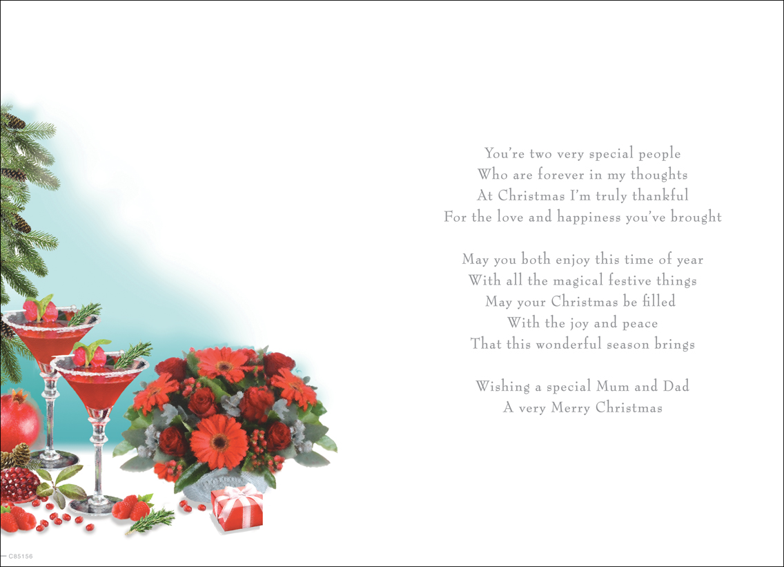 Special Mum & Dad Christmas Card 85156 - Image 2