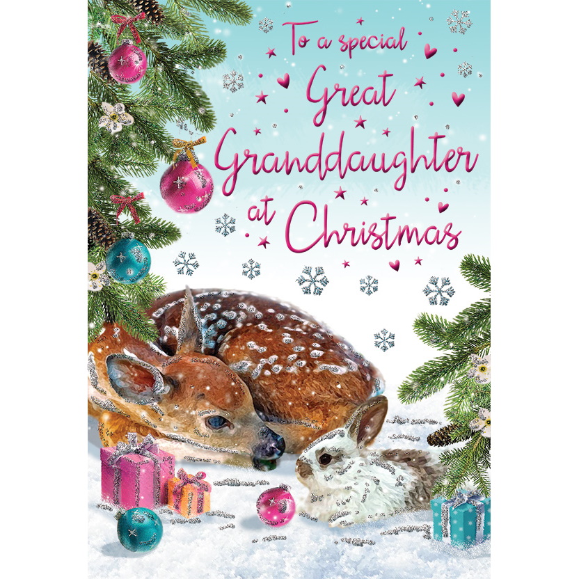 Great granddaughter Christmas Card 85174