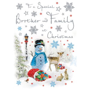 Brother And Family Christmas Card 85185