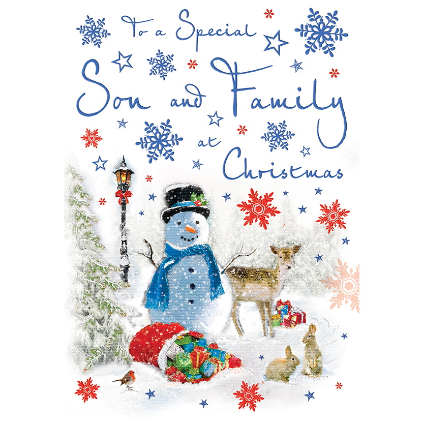 Son And Family Christmas Card - 85197