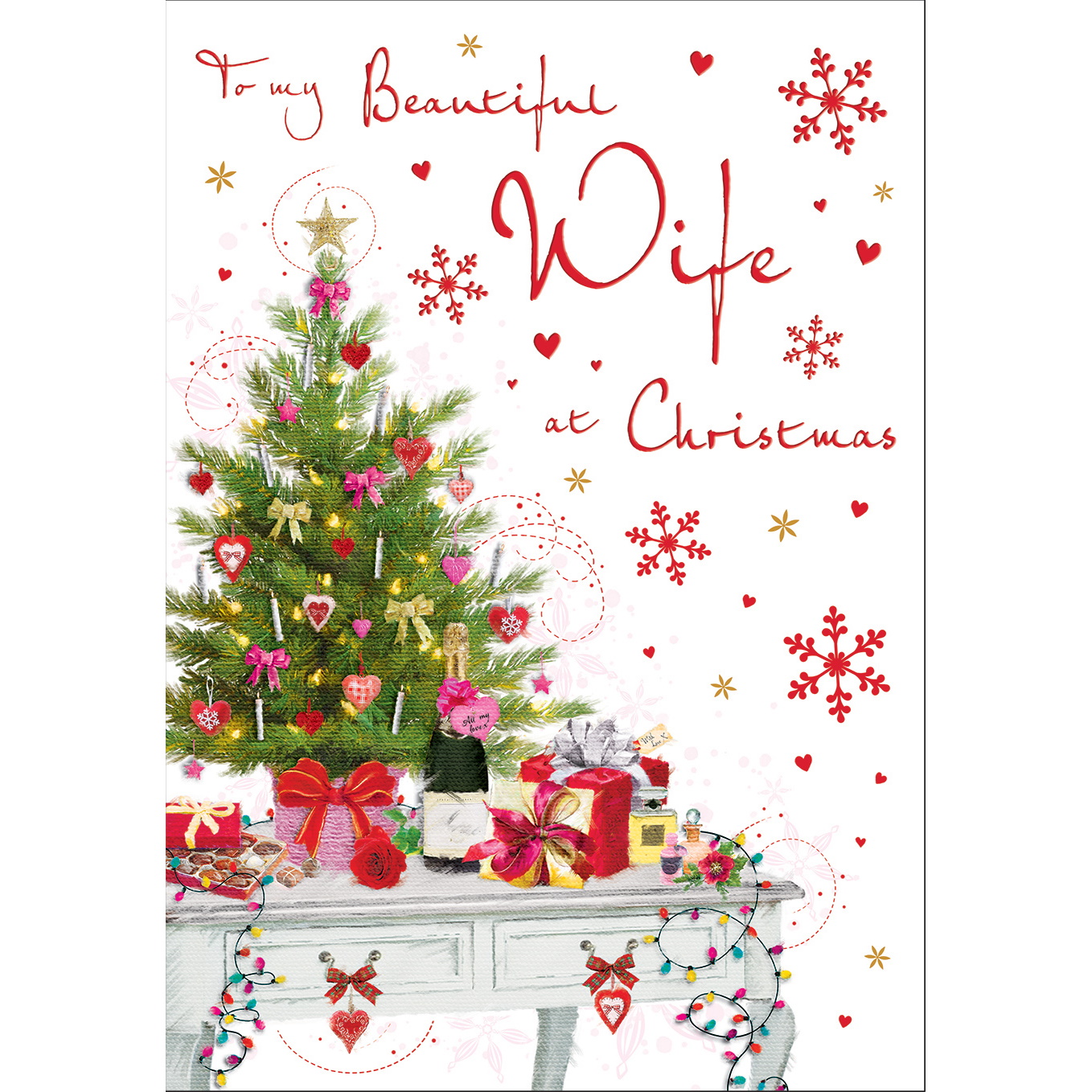 Beautiful Wife Christmas Card - C85358