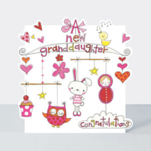 Rachel Ellen Designs New Granddaughter Card CLOUD39