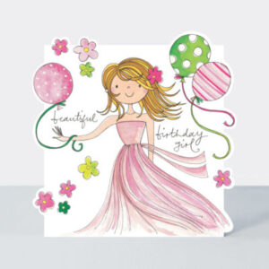 Rachel Ellen Designs Beautiful Birthday Girl Card CLOUD46
