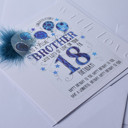 Wendy Jones-Blackett Brother 18th Birthday Card CN1686 - Image 2