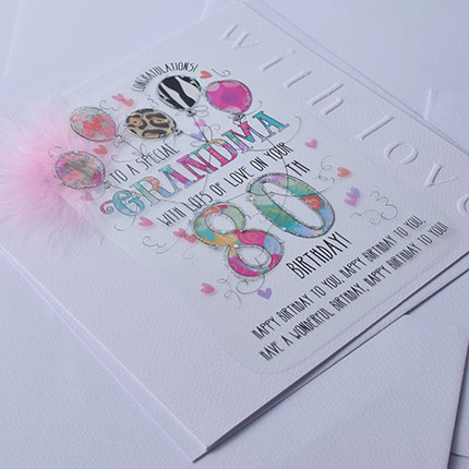 Wendy Jones-Blackett Grandma 80th Birthday Card CN1712 - Image 2