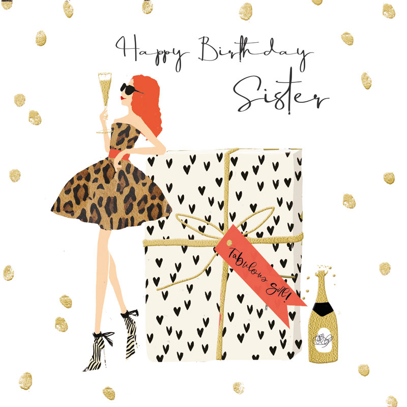 Hammond Gower Sister Birthday Card CW025
