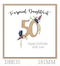 Tracey Russell Daughter 50th Birthday Card DBR35