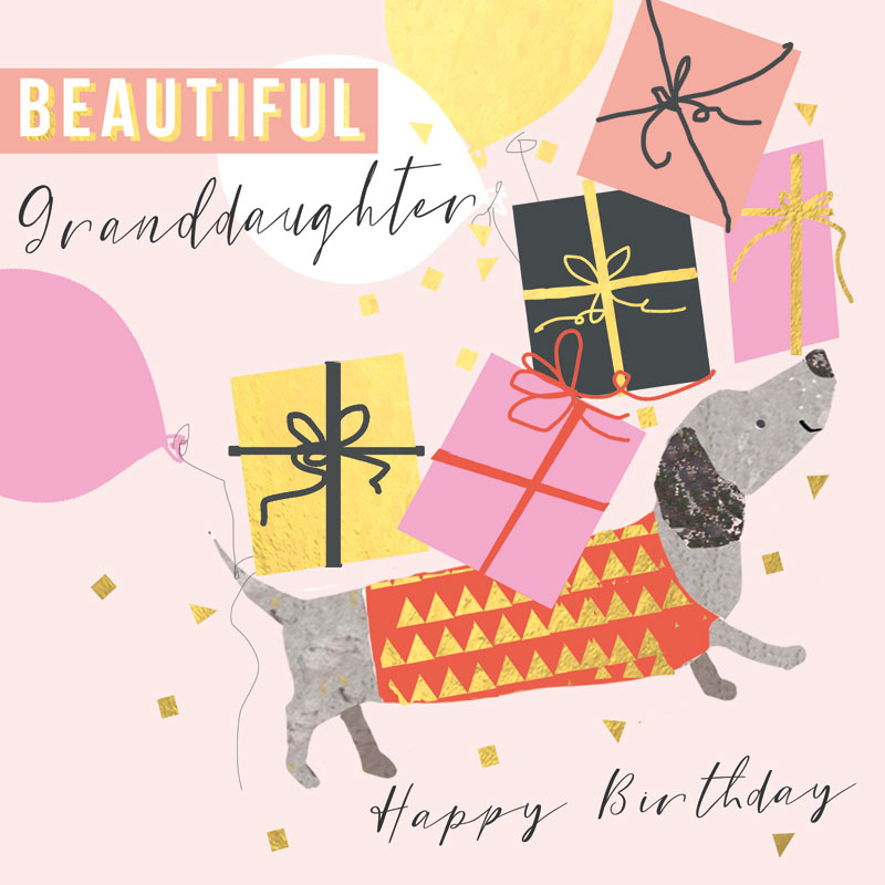 Hammond Gower Granddaughter Birthday Card DEC039