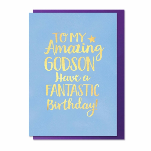Bluebell 33 Godson Birthday Card DA143