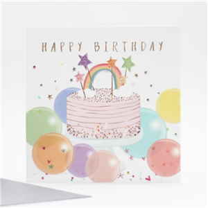 Belly Button Designs Birthday Cake Card E215