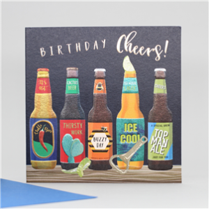 Belly Button Designs Beers Birthday Card E271