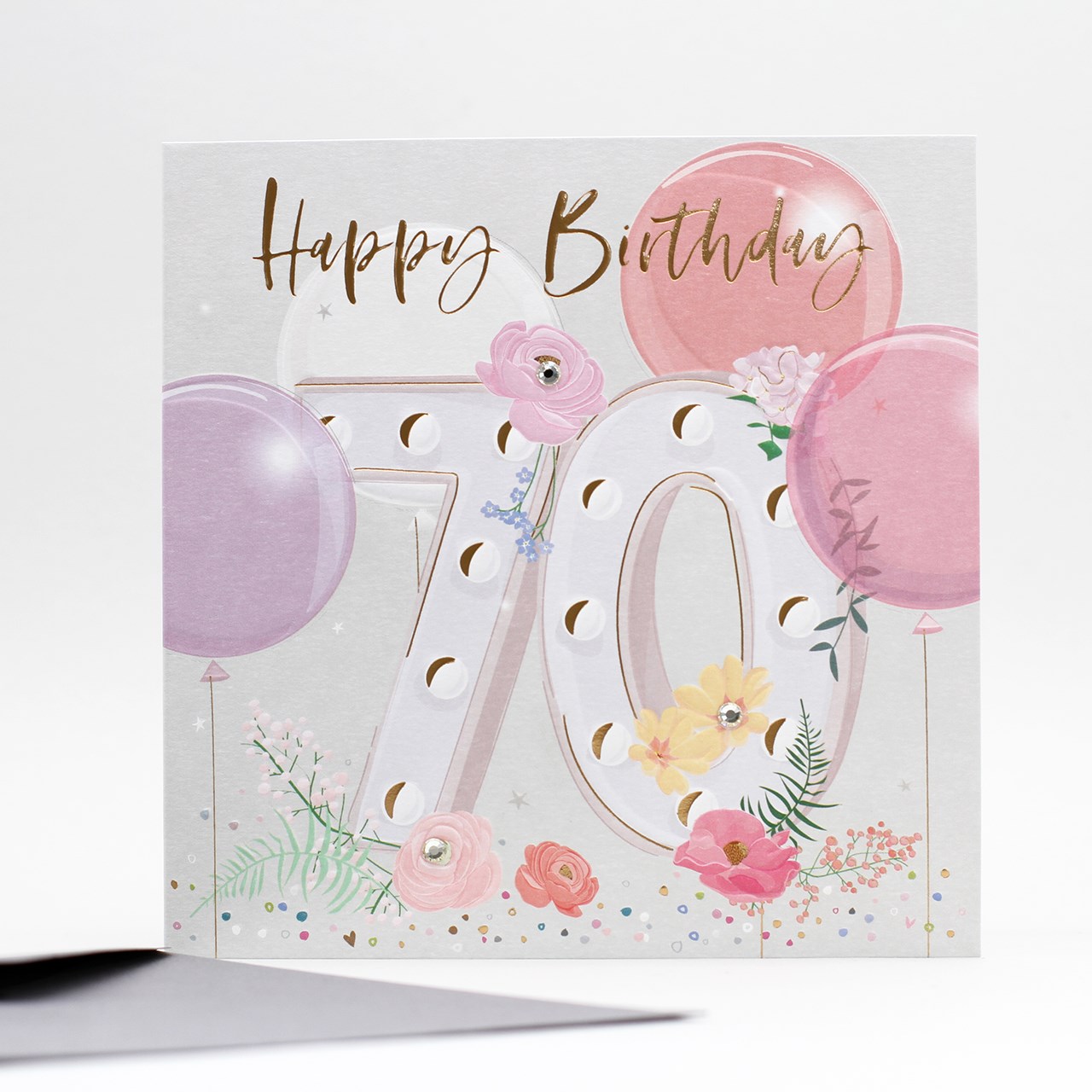 Belly Button 70th Birthday Card ELE169