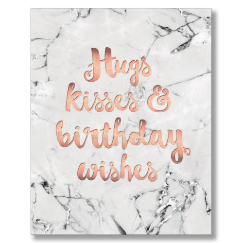 Bluebell 33 Hugs Kisses & Birthday Wishes Card GD045