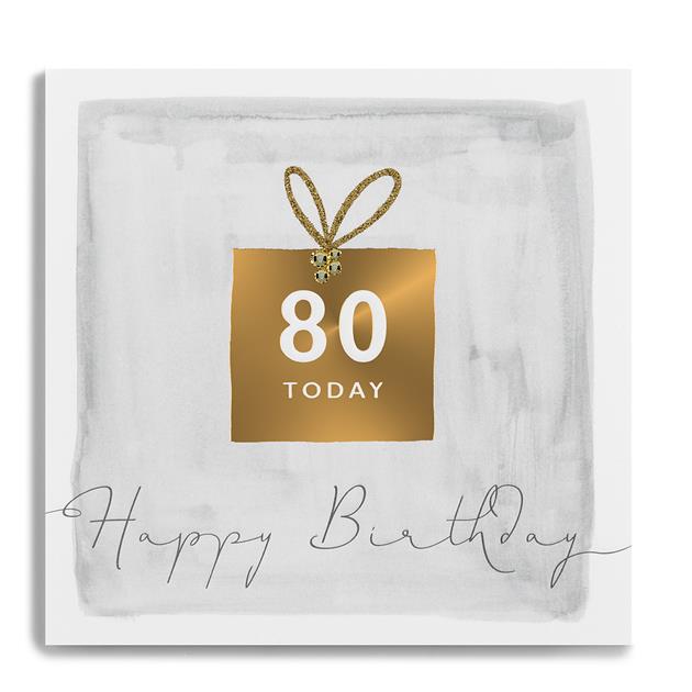 Janie Wilson 80th Birthday Card GLE22