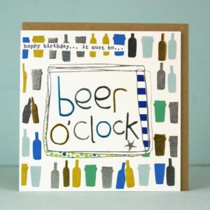 Molly Mae Beer O'Clock Birthday Card LF38
