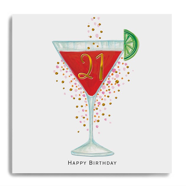 Janie Wilson 21st Birthday Card LA15