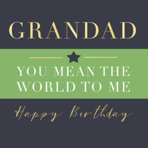 Hammond Gower Grandad Birthday Card PNK068
