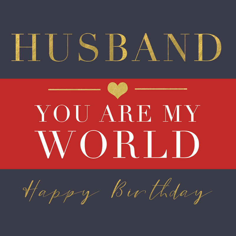 Hammond Gower Husband Birthday Card PNK070