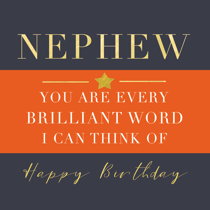Hammond Gower Nephew Birthday Card PNK071