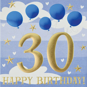 Wendy Jones-Blackett 30th Birthday Card Q1212