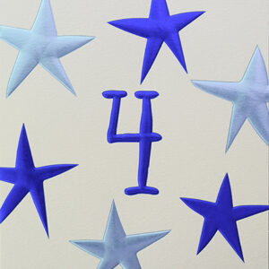 Wendy Jones-Blackett Boy’s 4th Birthday Card Q987