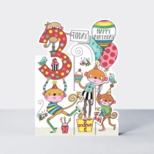 Rachel Ellen Designs 3rd Birthday Card SNAP3