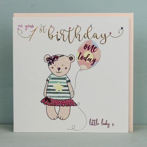 Mollie May 1st Birthday Card TJ35