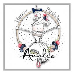 Tracey Russell Auntie Birthday Card DF25