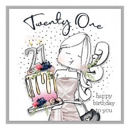 Tracey Russell 21st Birthday Card (Large) - DF29L