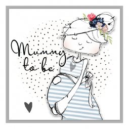 Tracey Russell Mummy To Be Card DF40