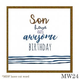 Tracey Russell Son Birthday Card MW24