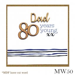 Tracey Russell Dad 80th Birthday Card MW50