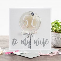 Tracey Russell Wife 50th Birthday Card UA77