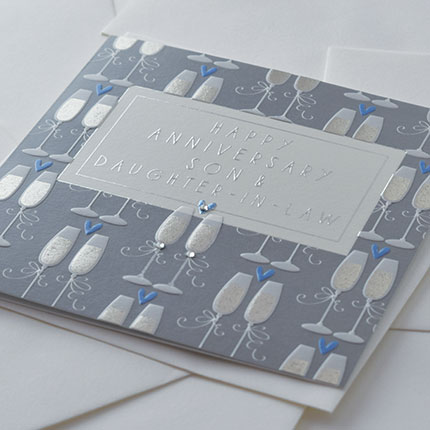 Wendy Jones-Blackett Son & Daughter In Law Anniversary Card F375 - Image 2