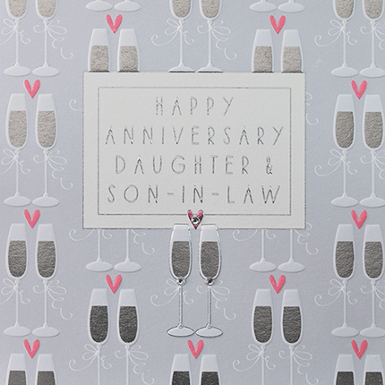 Wendy Jones-Blackett Daughter & Son In Law Anniversary Card F376